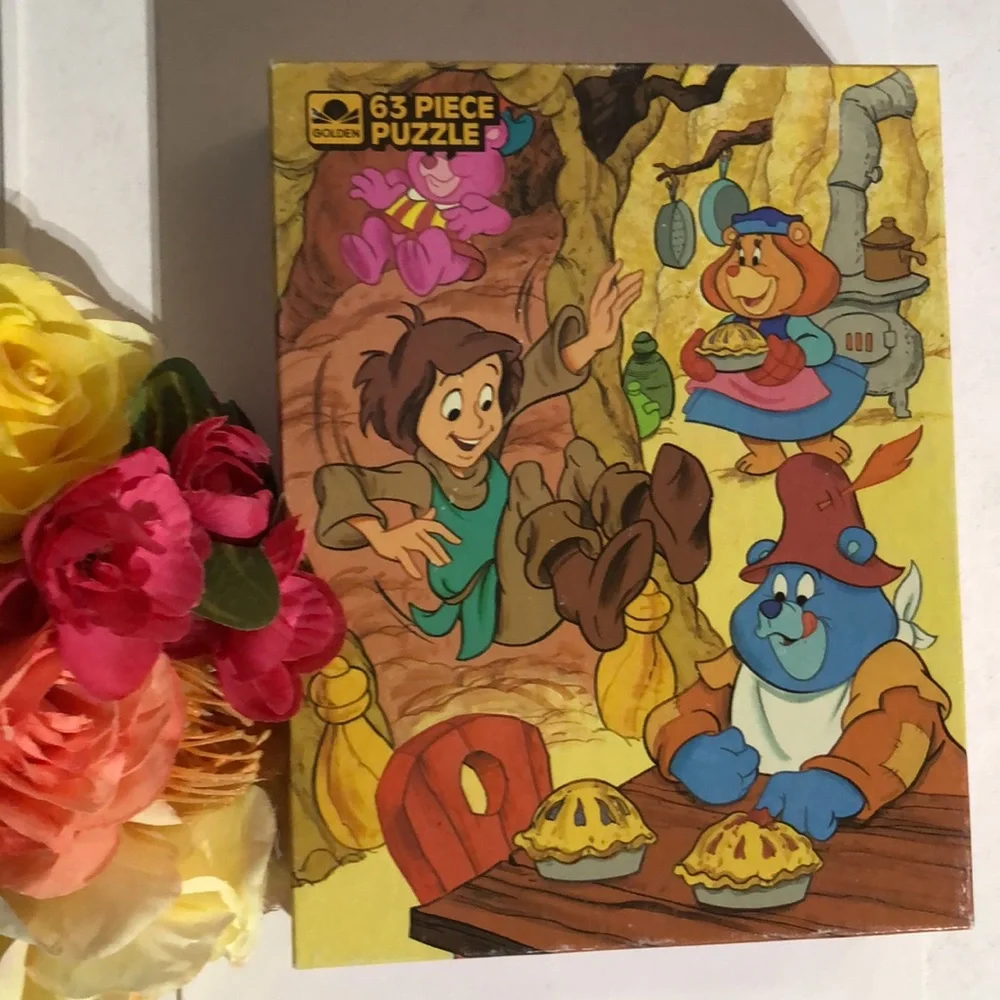 Disney Gummi Bears Cartoon Puzzle 1986 Gummi Bears Puzzle Vintage Disney